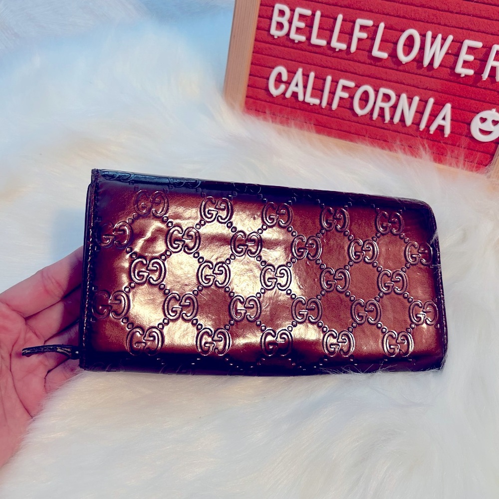 💯 Authentic preloved long wallet Gucci